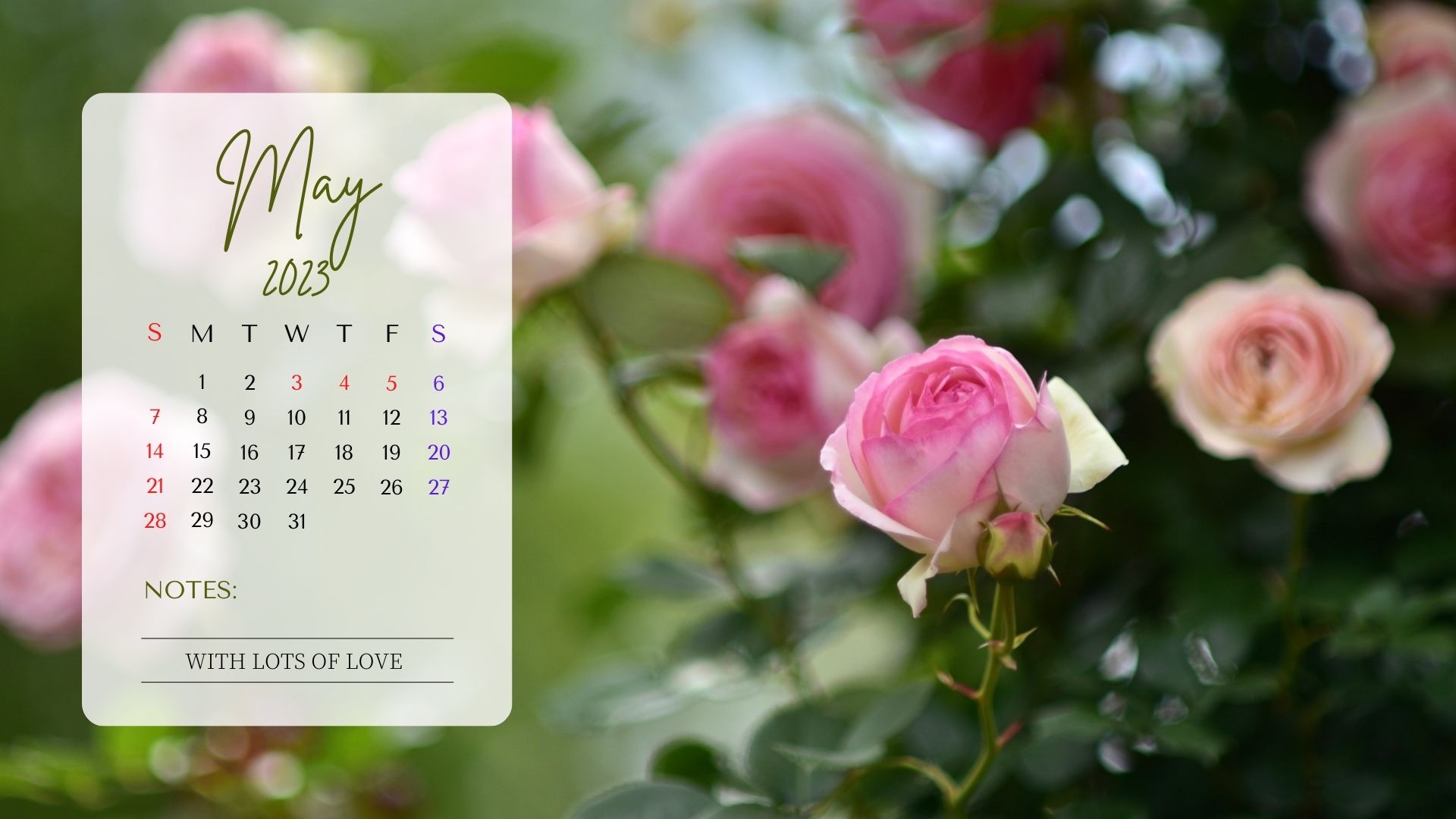 2023年5月カレンダー