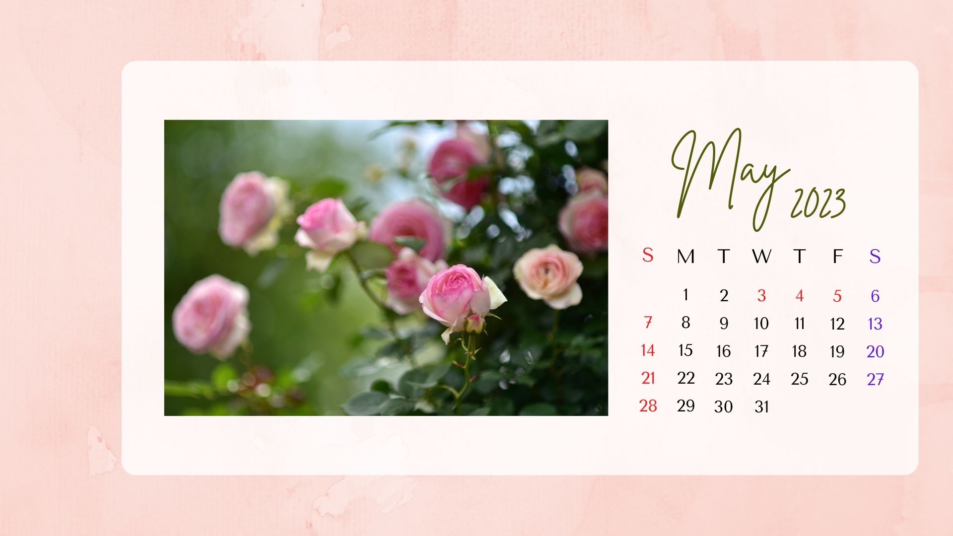 2023年5月カレンダー